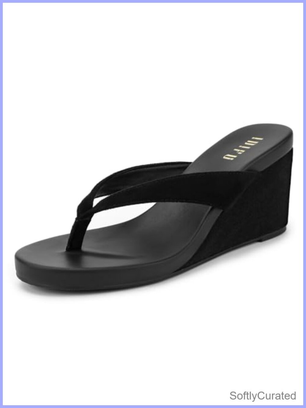 IDIFU Wedge Thong Flip Flops Platform Sandals Slip On